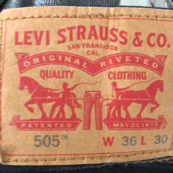 Levi 505 Jeans Black - Picture 5 of 6